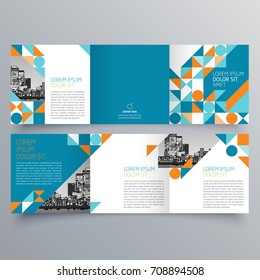 Brochure design, brochure template, creative tri-fold, trend brochure