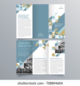 Brochure design, brochure template, creative tri-fold, trend brochure
