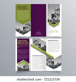 Brochure design, brochure template, creative tri-fold, trend brochure