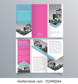 Brochure design, brochure template, creative tri-fold, trend brochure