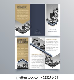 Brochure design, brochure template, creative tri-fold, trend brochure