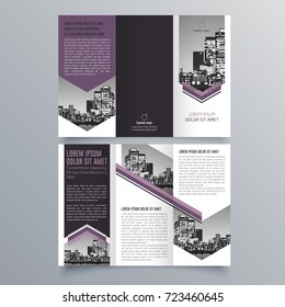 Brochure design, brochure template, creative tri-fold, trend brochure