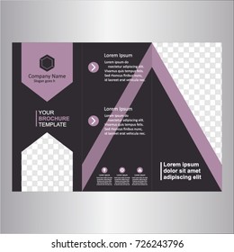 Brochure design, brochure template, creative tri-fold, trend brochure