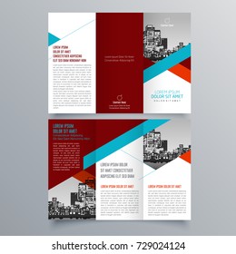 Diseño de folletos, Plantilla de folletos, tríptico creativo, folleto de tendencia
