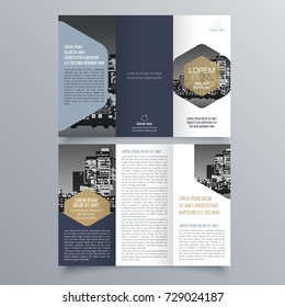 Brochure design, brochure template, creative tri-fold, trend brochure