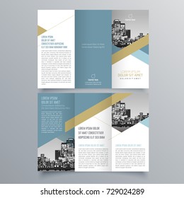 Brochure design, brochure template, creative tri-fold, trend brochure