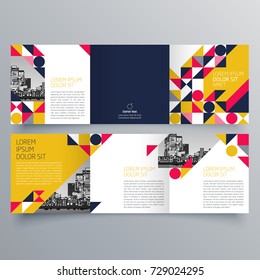 Brochure design, brochure template, creative tri-fold, trend brochure