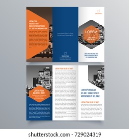 Brochure design, brochure template, creative tri-fold, trend brochure