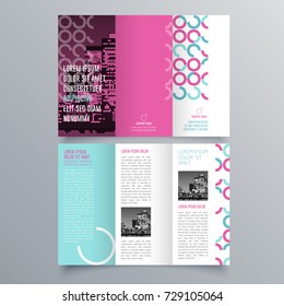 Brochure design, brochure template, creative tri-fold, trend brochure