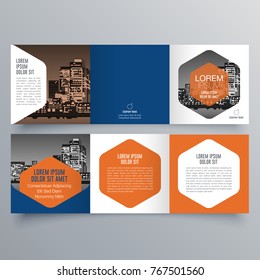 Brochure design, brochure template, creative tri-fold, trend brochure
