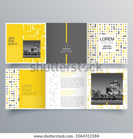 Brochure design, brochure template, creative tri-fold, trend brochure