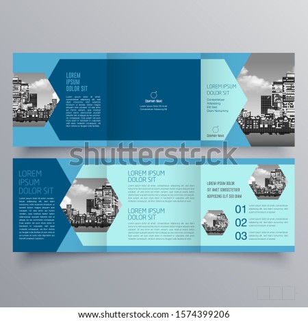 Brochure design, brochure template, creative tri-fold, trend brochure