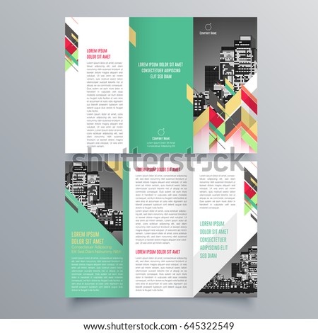 Brochure design, brochure template, creative tri-fold, trend brochure