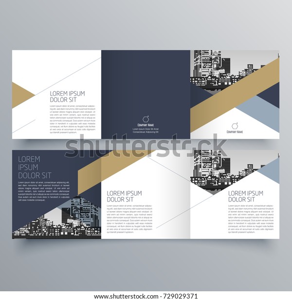 Broschuren Design Broschure Kreativ Tribune Trendbroschure Stock Vektorgrafik Lizenzfrei