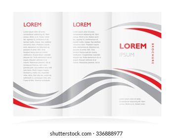 brochure design template curves