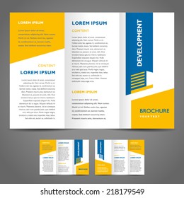 brochure design template development