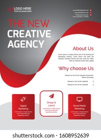  Brochure design template flyer set, abstract business flyer size A4 template, creative cover, trend brochure set