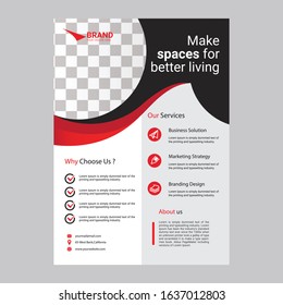 Brochure design template flyer set, abstract business flyer size A4 template, creative cover, trend brochure set