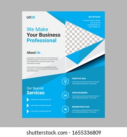 Brochure design template flyer set, abstract business flyer size A4 template, creative cover, trend brochure set