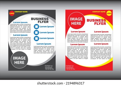 Brochure design template, Flyer set, Abstract business flyer, Flyer size A4 size template, Creative cover trend brochure set, Corporate flyer template,  background