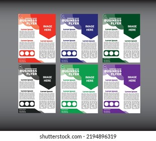 Brochure design template, Flyer set, Abstract business flyer, Flyer size A4 size template, Creative cover trend brochure set, Corporate flyer template,  background