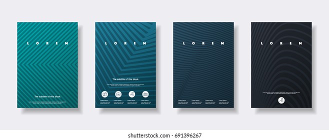 Brochure design. Template flyer set. Eps10 vector.