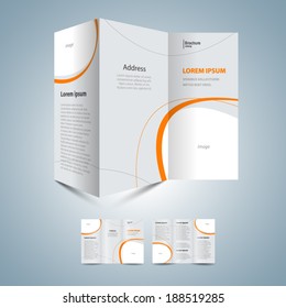 brochure design template - frame for image