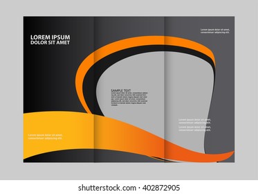 brochure design template frame for images
