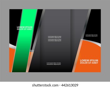 brochure design template frame for images
