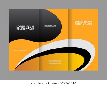 brochure design template frame for images
