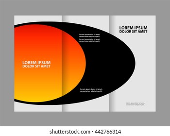 brochure design template frame for images

