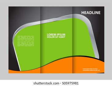 brochure design template frame for images
