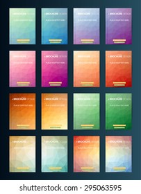 Brochure Design Template. Geometric shapes, Abstract Modern Backgrounds, Infographic Concept.Flat design. Vector