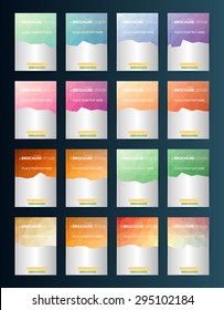 Brochure Design Template. Geometric shapes, Abstract Modern Backgrounds, Infographic Concept.Flat design. Vector