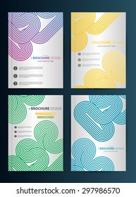 Brochure Design Template. Geometric shapes, Abstract Modern Backgrounds, Infographic Concept.Flat design. Vector
