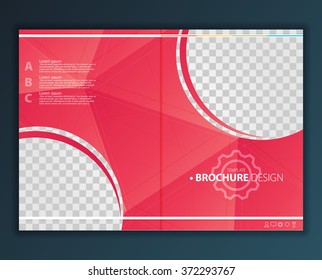 Brochure Design Template. Geometric shapes, Abstract Modern Backgrounds, Infographic Concept.Flat design. Vector
