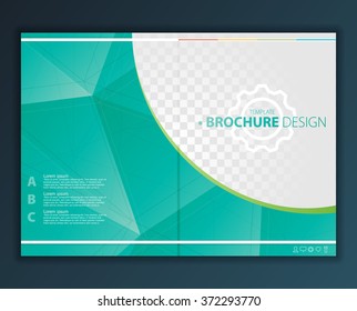 Brochure Design Template. Geometric shapes, Abstract Modern Backgrounds, Infographic Concept.Flat design. Vector