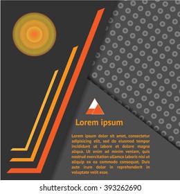 Brochure Design Template. Geometric shapes, Business concept