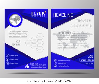 Brochure Design Template. Geometric shapes, Abstract Modern Backgrounds, Infographic Concept.Flat design. Vector