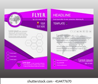 Brochure Design Template. Geometric shapes, Abstract Modern Backgrounds, Infographic Concept.Flat design. Vector