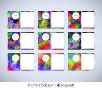 Brochure Design Template, Low Poly Design Template