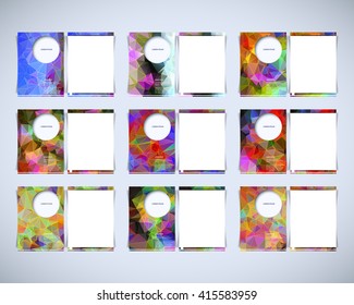 Brochure Design Template, Low Poly Design Template