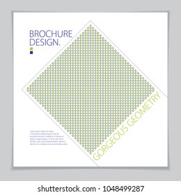 Brochure Design Template minimal design. Modern Geometric Abstract pattern vector background. Striped line textured geometric illustration.