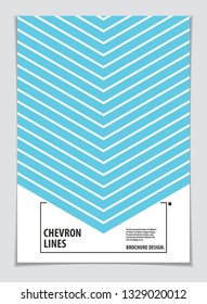 Brochure Design Template minimal design. Modern Geometric Abstract pattern vector background. Striped line textured geometric illustration. A4 print format.