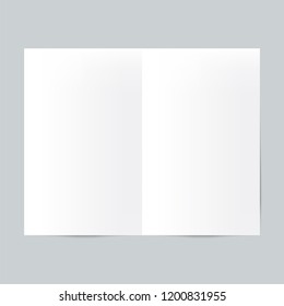 Brochure design template mockup vector