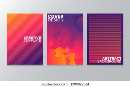 Brochure Design Template with Modern Abstract Background.