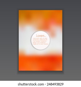 Brochure design template, modern triangle abstract background. Vector illustration.