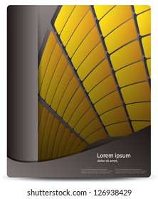 brochure design template / numbered banner