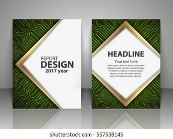 Brochure design template. Report, flyer, business layout, presentation template A4 size