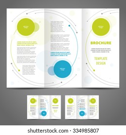 brochure design template rounds